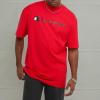 imageChampion Mens Tshirt Cotton Midweight Mens Crewneck Teetshirt for Men Graphic ScriptScarlet Script