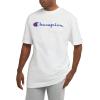 imageChampion Mens Tshirt Cotton Midweight Mens Crewneck Teetshirt for Men Graphic ScriptWhite  Classic Script Logo