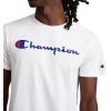 imageChampion Mens Tshirt Cotton Midweight Mens Crewneck Teetshirt for Men Graphic ScriptWhite Script