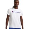 imageChampion Mens Tshirt Cotton Midweight Mens Crewneck Teetshirt for Men Graphic ScriptWhite Script