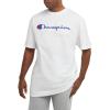 imageChampion Mens Tshirt Cotton Midweight Mens Crewneck Teetshirt for Men Graphic ScriptWhite Script