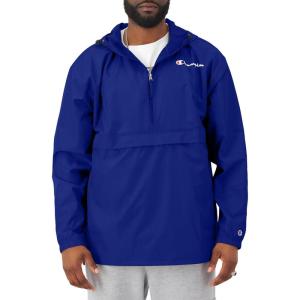 imageChampion Mens Jacket Stadium Packable Wind and Water Resistant Jacket Reg Or Big ampamp TallSurf the Web Small  Small Script Logo