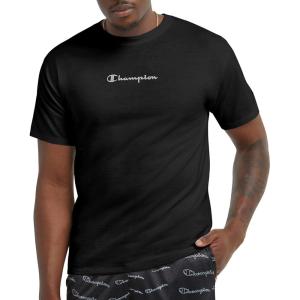 imageChampion Mens Tshirt Cotton Midweight Mens Crewneck Teetshirt for Men Graphic ScriptBlack Basketball