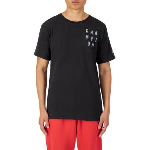 imageChampion Mens Tshirt Cotton Midweight Mens Crewneck Teetshirt for Men Graphic ScriptBlack Scattered Champion