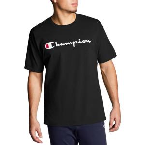 imageChampion Mens Tshirt Cotton Midweight Mens Crewneck Teetshirt for Men Graphic ScriptBlack Script
