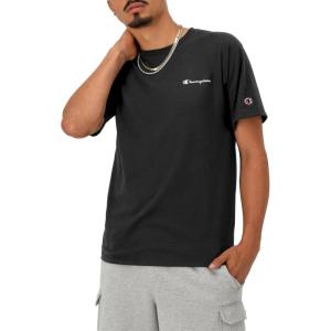 imageChampion Mens Tshirt Cotton Midweight Mens Crewneck Teetshirt for Men Graphic ScriptBlack Small  Small Script Logo