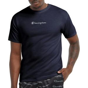 imageChampion Mens Tshirt Cotton Midweight Mens Crewneck Teetshirt for Men Graphic ScriptNavy Basketball