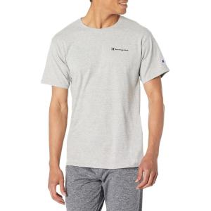 imageChampion Mens Tshirt Cotton Midweight Mens Crewneck Teetshirt for Men Graphic ScriptOxford Gray Back Circle Script