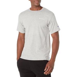 imageChampion Mens Tshirt Cotton Midweight Mens Crewneck Teetshirt for Men Graphic ScriptOxford Gray Small Script