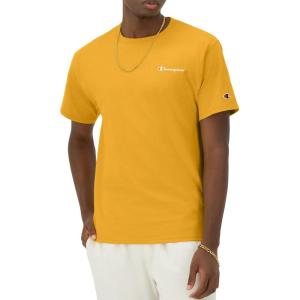 imageChampion Mens Tshirt Cotton Midweight Mens Crewneck Teetshirt for Men Graphic ScriptRoyal Gold Small Script