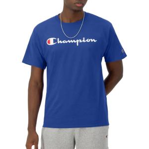imageChampion Mens Tshirt Cotton Midweight Mens Crewneck Teetshirt for Men Graphic ScriptSurf the Web  Classic Script Logo