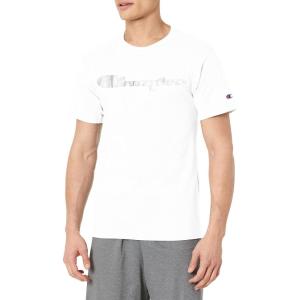 imageChampion Mens Tshirt Cotton Midweight Mens Crewneck Teetshirt for Men Graphic ScriptWhite Quick Script Foil