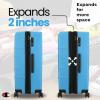 imageChampion 3Piece Luggage Set  21 25 29 Hardshell Suitcases with 8 Spinner Wheels  Expandable CarryOn ampamp Checked Luggage  Durable ABS Material  Travel Bags for Men ampamp Women  Airline Approved