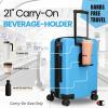 imageChampion 3Piece Luggage Set  21 25 29 Hardshell Suitcases with 8 Spinner Wheels  Expandable CarryOn ampamp Checked Luggage  Durable ABS Material  Travel Bags for Men ampamp Women  Airline Approved