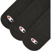 imageChampion Mens Double Dry 6Pair Pack CottonRich Low Cut SocksBlack Toe Logo