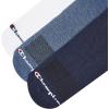 imageChampion Mens Double Dry 6Pair Pack CottonRich Low Cut SocksBlue Assorted