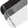 imageChampion Mens Double Dry 6Pair Pack CottonRich Low Cut SocksMulti White  Grey  Black