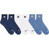 imageChampion Mens Double Dry Moisture Wicking Ankle Socks 6 8 12 Packs AvailableBlue Assorted