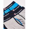 imageChampion Mens Everyday Cotton Stretch Boxer BriefsNavyOxford Grey HeatherBlue Hollow C Logo