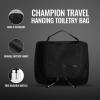 imageChampion Travel Hanging Toiletry Bag for Women Men Travel Size Toiletries with Hook  Lightweight Makeup Bag Bathroom Accessories Shower Organizer Camping Essentials  ChiveToiletry Bag  True Black