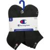 imageChampion Womens LowCut Socks 6 PackBlack Toe Logo