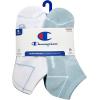 imageChampion Womens LowCut Socks 6 PackWhiteBlue Assorted