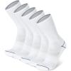 imageChampion Mens Double Dry Moisture Wicking Crew Socks 6 8 12 Packs AvailableWhite HeelToe