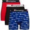 Blue White Script Logo/Black/Red - 3 Pack