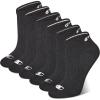 imageChampion Womens LowCut Socks 6 PackBlack Toe Logo