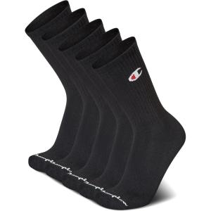imageChampion Mens Double Dry Moisture Wicking Crew Socks 6 8 12 Packs AvailableBlack
