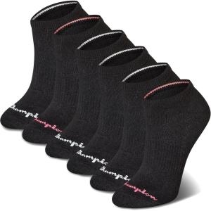 imageChampion Womens LowCut Socks 6 PackBlack