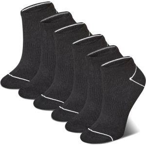 imageChampion Womens LowCut Socks 6 PackBlack Heel Toe