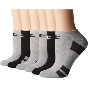 imageChampion Womens LowCut Socks 6 PackBlackGreyAssorted