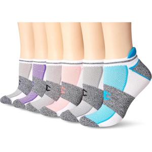 imageChampion Womens LowCut Socks 6 PackGreyBlack Assorted