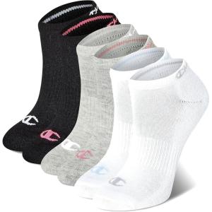 imageChampion Womens LowCut Socks 6 PackMulti Toe Logo