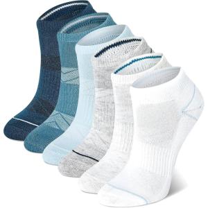 imageChampion Womens LowCut Socks 6 PackWhiteBlue Assorted