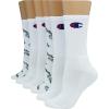 imageChampion Womens Socks Double Dry Socks Crew Ankle and No Show 6PackWhiteGreyBlack