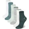 imageChampion Womens Socks Double Dry Socks Crew Ankle and No Show 6PackGreen Assorted