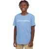 imageChampion Boys Tee Shirt Short Sleeve Logo TShirt for KidsSignature Dutch Blue