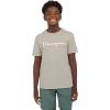 imageChampion Boys Tee Shirt Short Sleeve Logo TShirt for KidsSignature Sand Khaki