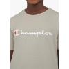 imageChampion Boys Tee Shirt Short Sleeve Logo TShirt for KidsSignature Sand Khaki