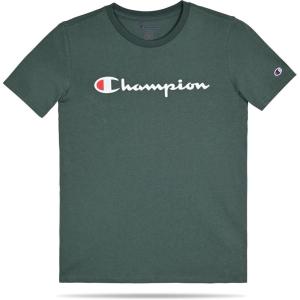 imageChampion Boys Tee Shirt Short Sleeve Logo TShirt for KidsSignature Forest Green