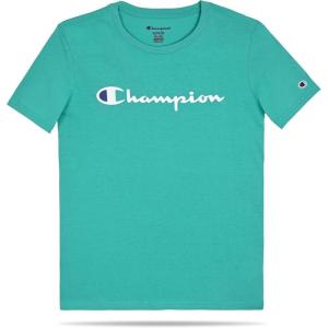 imageChampion Boys Tee Shirt Short Sleeve Logo TShirt for KidsSignature Oasis