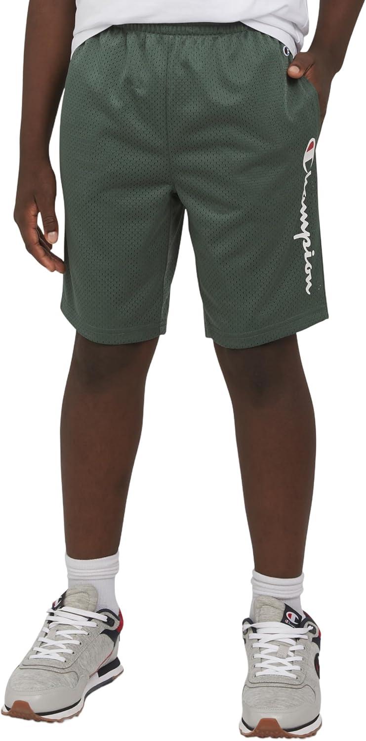 imageChampion Boys Shorts Athletic Mesh Basketball Shorts for BoysSignature Dark Forest