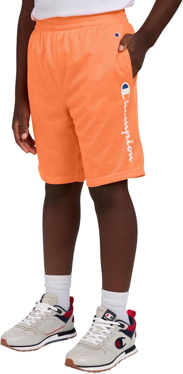 imageChampion Boys Shorts Athletic Mesh Basketball Shorts for BoysSignature Nectarine