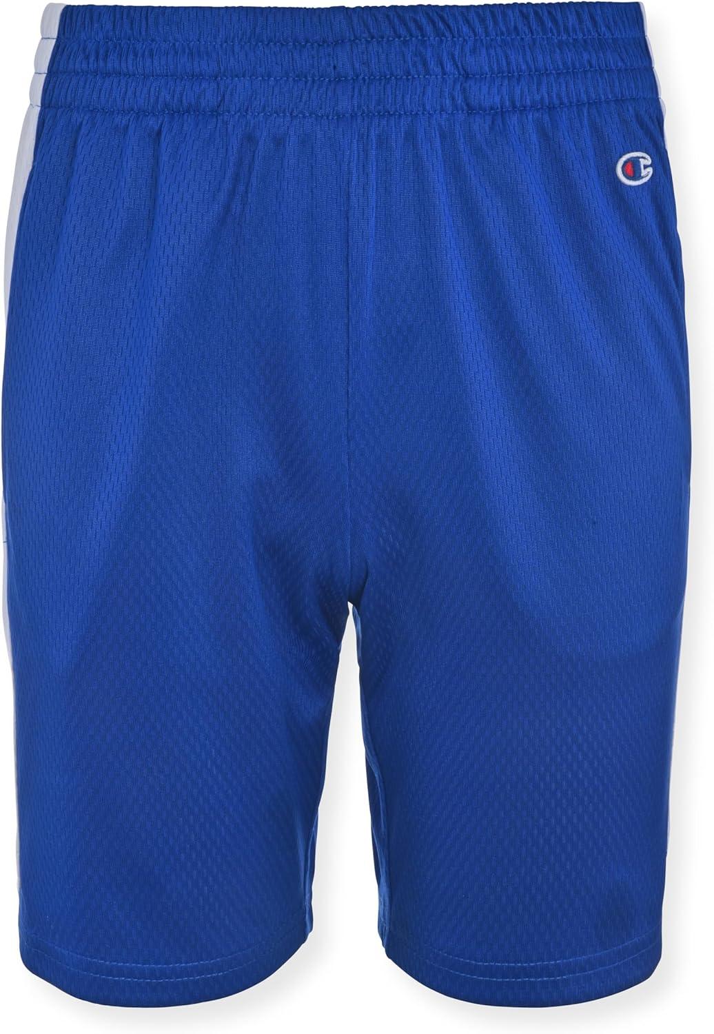 imageChampion Boys Shorts Athletic Mesh Basketball Shorts for BoysSignature OrangeBlue