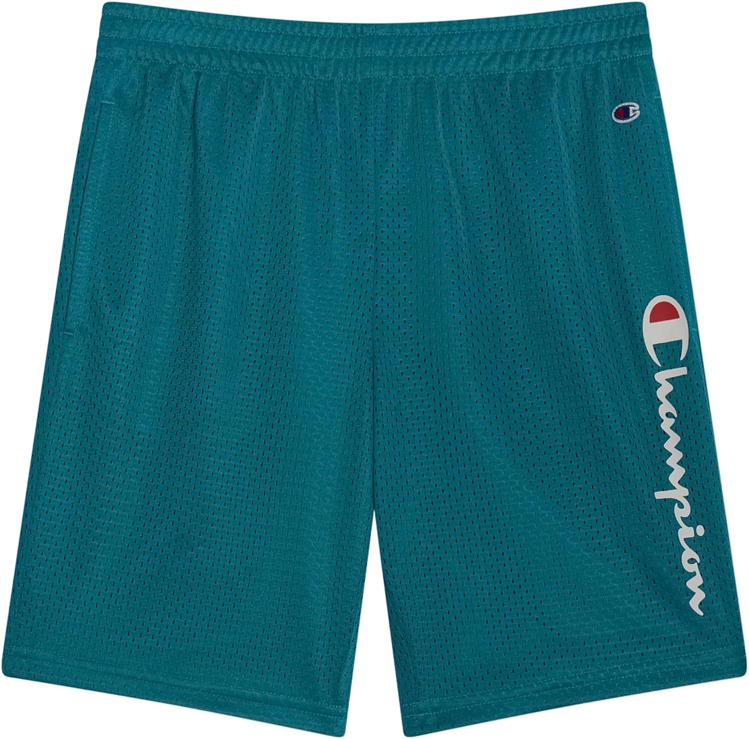 imageChampion Boys Shorts Athletic Mesh Basketball Shorts for BoysSignature Tile Blue