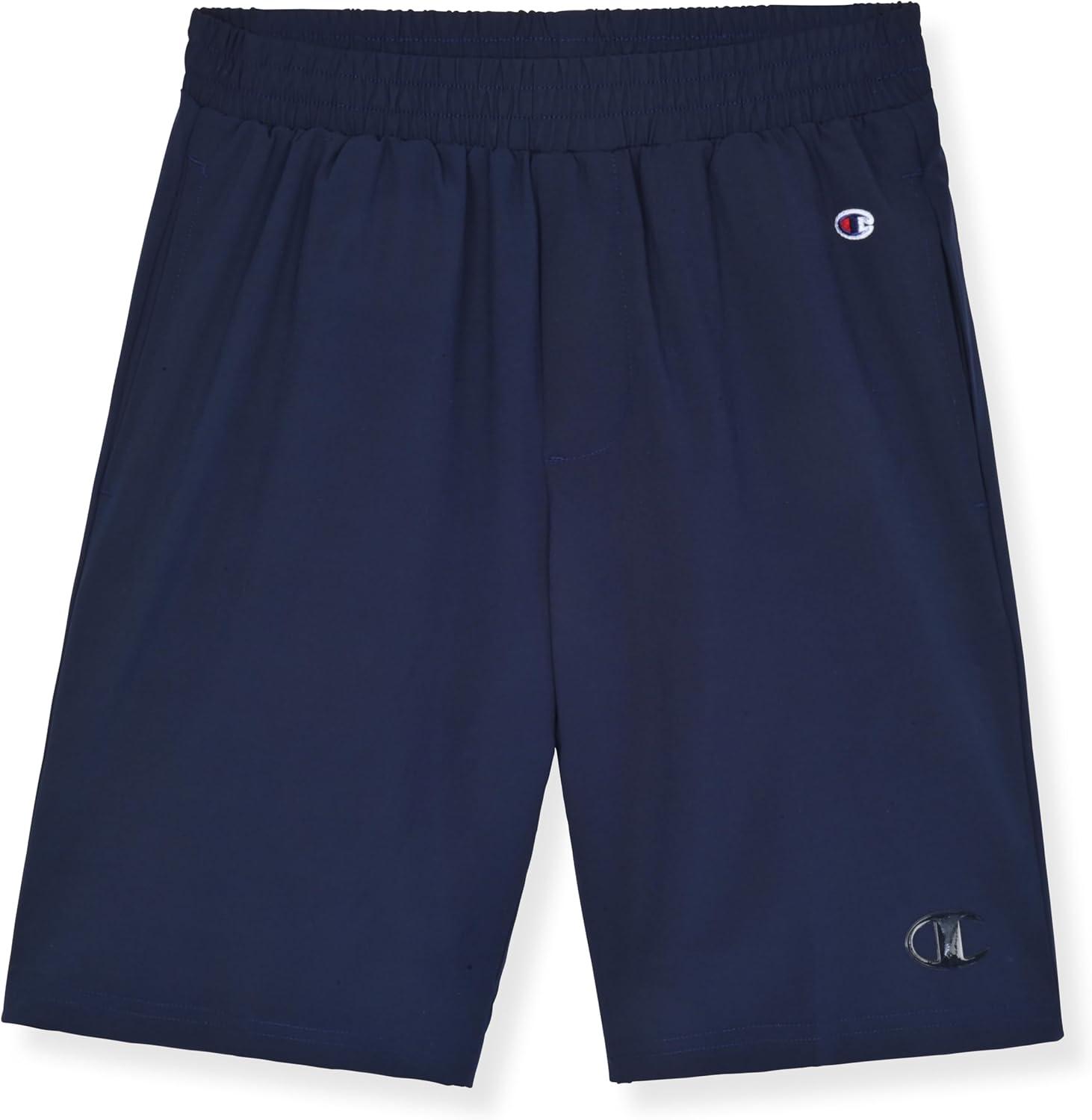imageChampion Boys Shorts for Kids Athletic 2 Pack Lightweight Hybrid ShortBlackdark Navy