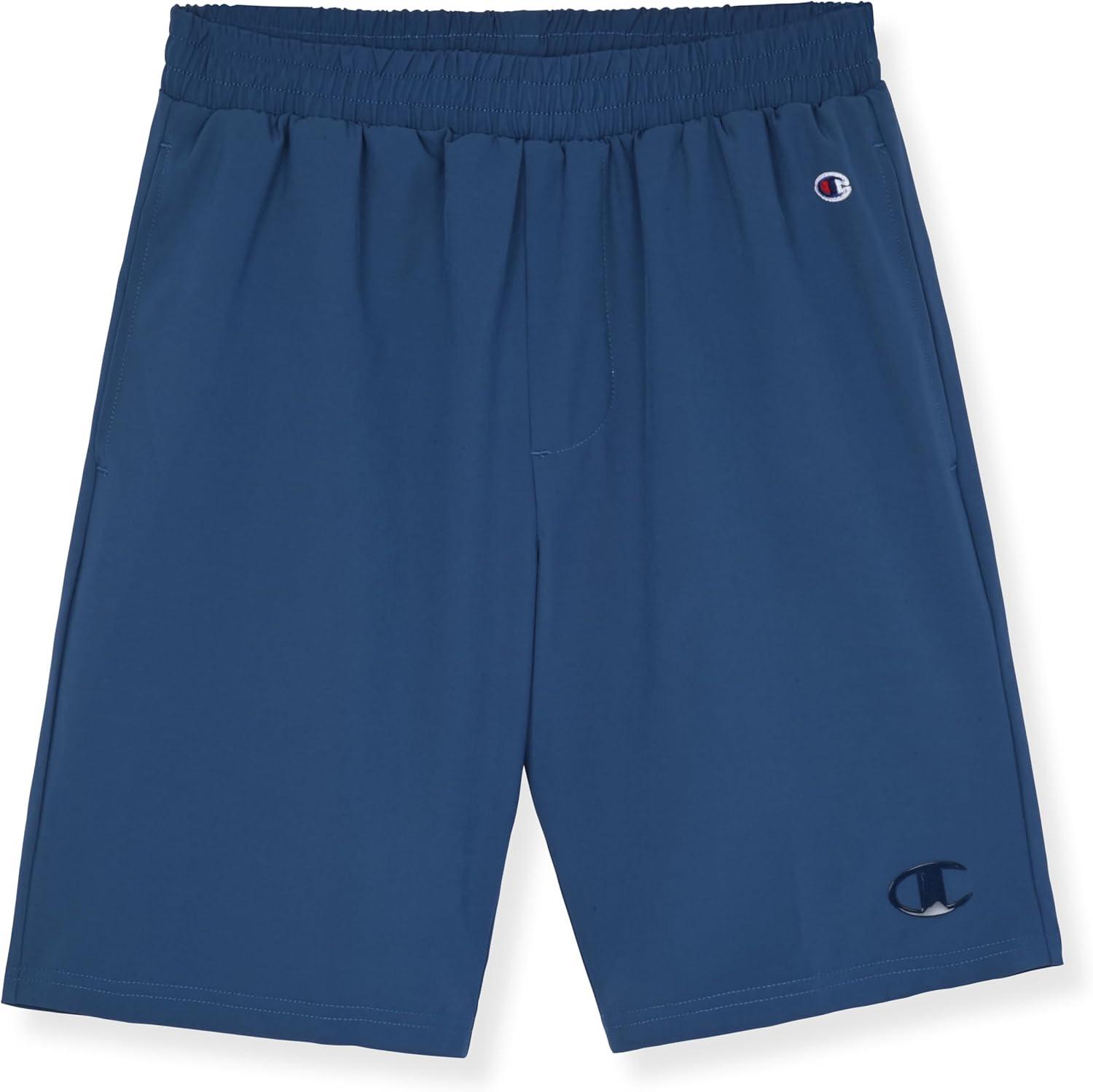 imageChampion Boys Shorts for Kids Athletic 2 Pack Lightweight Hybrid ShortBluelight Gray
