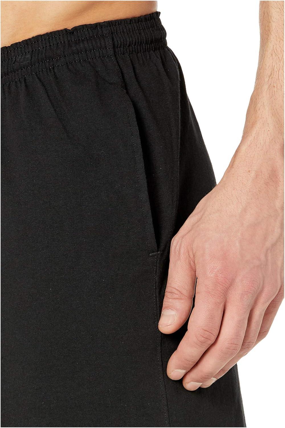 imageChampion Mens 9 Lounge Shorts Standard Fit Lightweight Available in Regular and Big ampamp TallBlack  C Logo